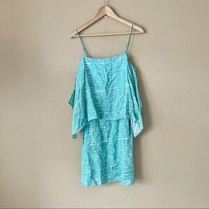 NEW Splendid flutter top teal dress